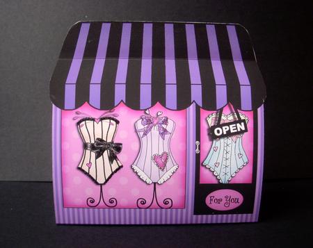 3D the Little Oh La La! Shop Treat or Favour Box Mini Kit by S.Elisabet Osborn Wright