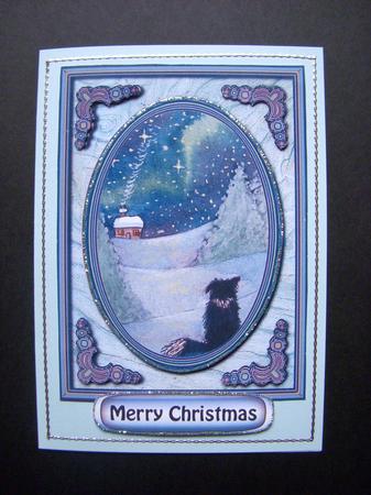 Medium Christmas Tags (blue Steel) by S.Elisabet Osborn Wright