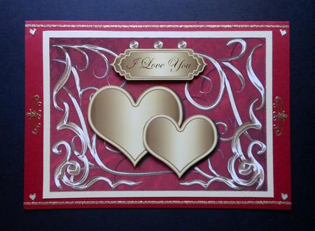 Hearts & Swirls Anniversary/ Wedding Topper 8 by S.Elisabet Osborn Wright