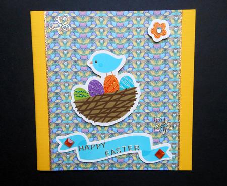 Small Chicks and Easter Eggs Backing Paper by S.Elisabet Osborn Wright