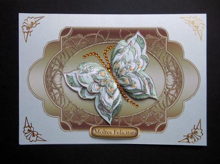 Spanish Greeting Tags (catalán) Gold by S.Elisabet Osborn Wright