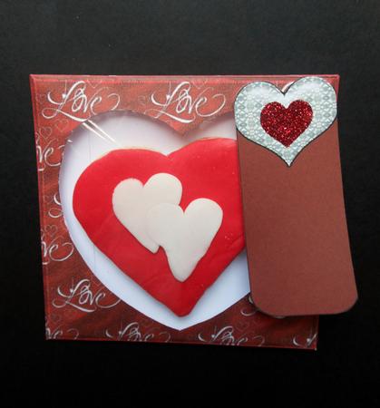 Cookie Pocket - Red & Silver Love by S.Elisabet Osborn Wright