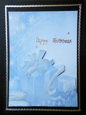 Blue Christmas Paper 3 by S.Elisabet Osborn Wright