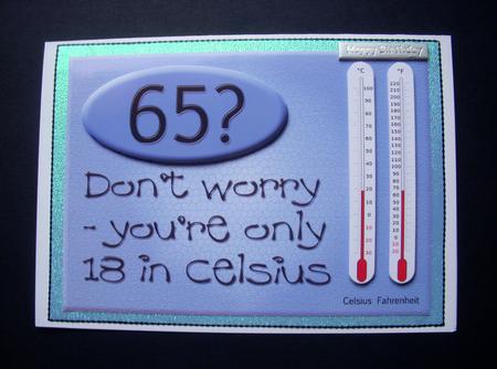 Age Thermometer - 65 by S.Elisabet Osborn Wright
