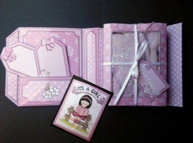 3D Roz Loves Reading Gift Box Card Kit with 3D Decoupage by S.Elisabet Osborn Wright