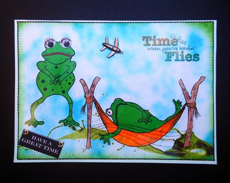 Time is Fun, A5 Shaped Pyramid Card by S.Elisabet Osborn Wright
