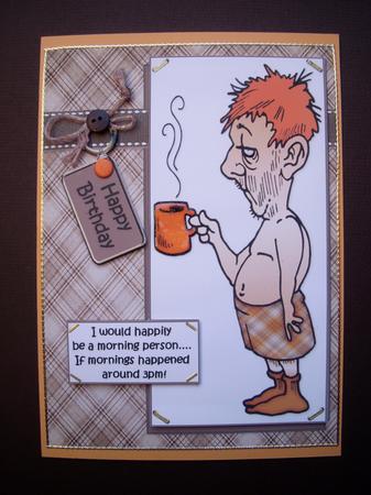 Bert Wants to Be a Morning Person Quick Card by S.Elisabet Osborn Wright