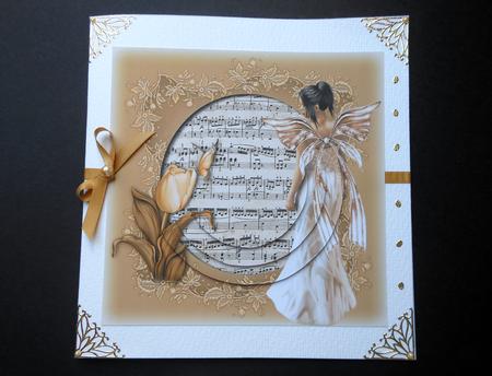 Sepia Tulip, Fae & Sheetmusic Pyramid by S.Elisabet Osborn Wright