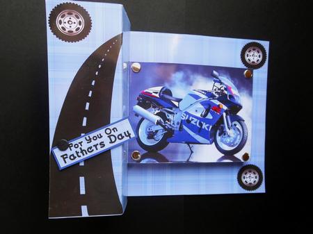 Pop Out Motor Bike by S.Elisabet Osborn Wright