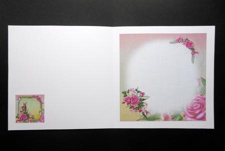 8x8 Floral Pink Delight Insert Plate by S.Elisabet Osborn Wright