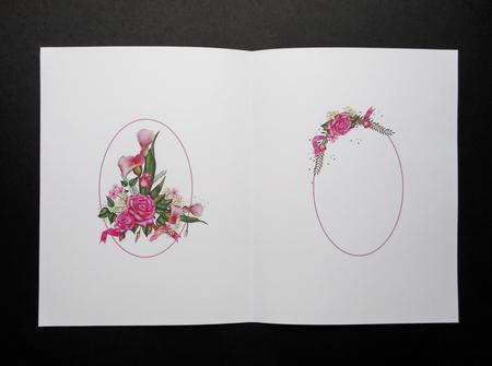 Floral Pink Delight Side Stacker Insert by S.Elisabet Osborn Wright