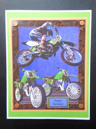 High Flying Motor Cross Quick Card Topper by S.Elisabet Osborn Wright