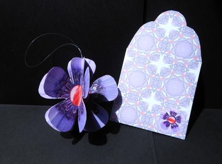 Mini 3D Flower Purple Petals Mini Kit by S.Elisabet Osborn Wright