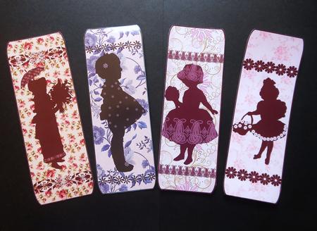 Silhouette Little Girls by S.Elisabet Osborn Wright