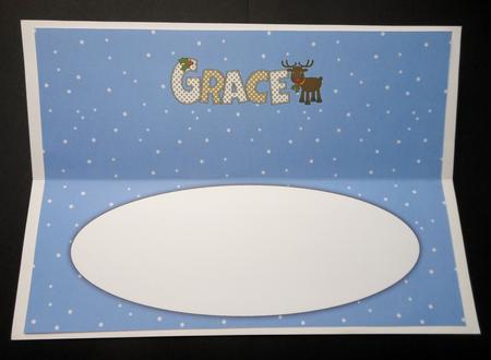 Rudolf the Red Nose Reindeer Grace Large Dl Insert by S.Elisabet Osborn Wright