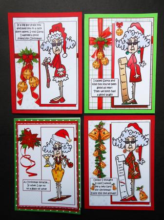 Selection of Four Stella Themed Christmas Toppers by S.Elisabet Osborn Wright