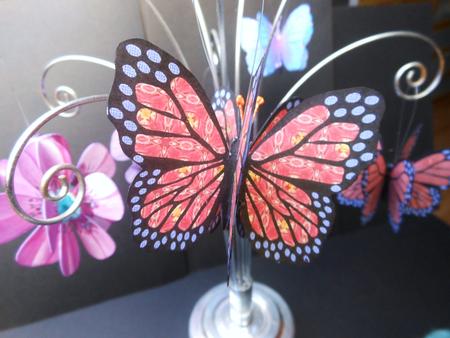 Mini 3D Butterfly (red Pattern) Mini Kit by S.Elisabet Osborn Wright