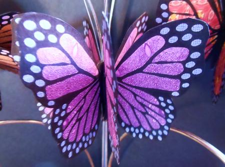 Mini 3D Butterfly (pink Texture) Mini Kit by S.Elisabet Osborn Wright