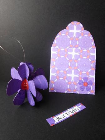 Mini 3D Flower Purple Rose Mini Kit by S.Elisabet Osborn Wright