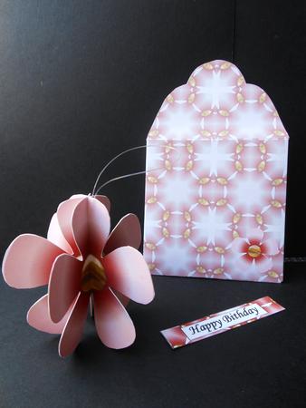 Mini 3D Flower Pastel Pink Mini Kit by S.Elisabet Osborn Wright