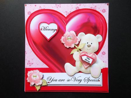 Beary Special - Shaped Card - Mummy or Nanna by S.Elisabet Osborn Wright