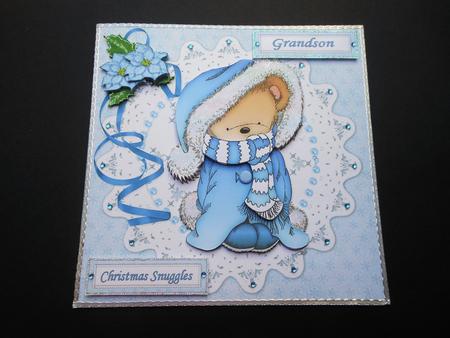 8x8 Blue Snuggle Christmas Mini Kit by S.Elisabet Osborn Wright