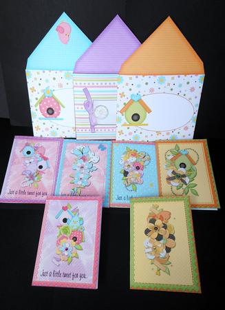 Just a Little Tweet Notelet & Envelope Kit by S.Elisabet Osborn Wright