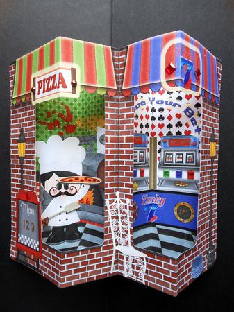Double Window Mini Kit - Pizzeria & Casino by S.Elisabet Osborn Wright