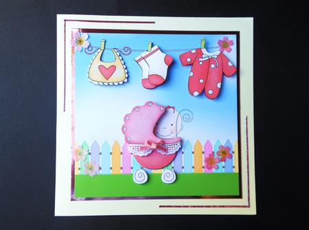 Congratulations - a New Baby Girl by S.Elisabet Osborn Wright