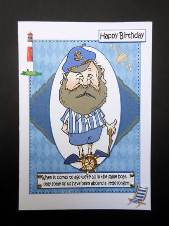 Barnacle Bill Has Been Aboard Longer Quick Card by S.Elisabet Osborn Wright