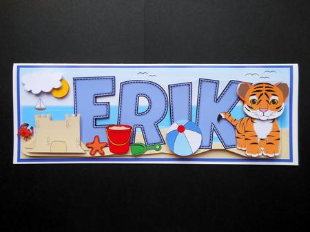Tiger on the Beach Erik Mini Kit by S.Elisabet Osborn Wright