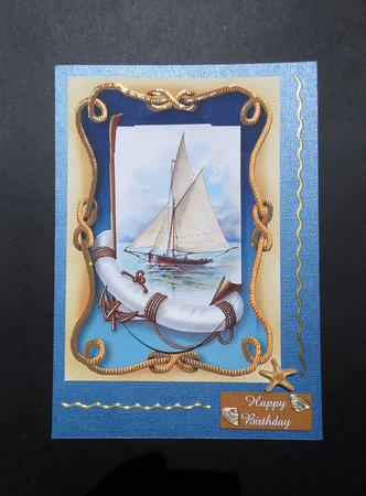 Nautical Sailing - Quick Card - Dad, Blank by S.Elisabet Osborn Wright