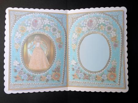 Golden Girl in Vintage Frame Insert by S.Elisabet Osborn Wright