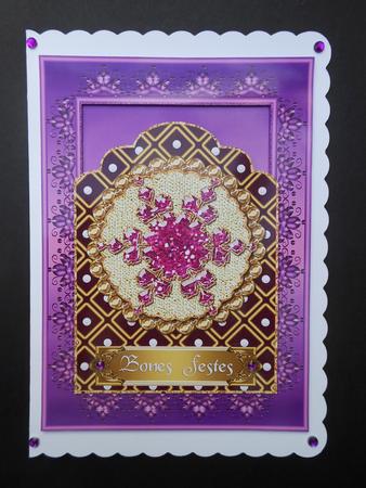 Christmas Tag Shaped Topper with Snowflake 4 by S.Elisabet Osborn Wright