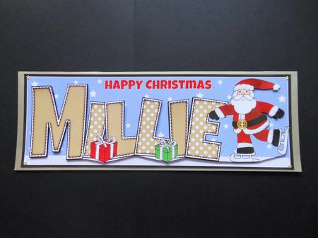 Skating Santa Millie Large Dl by S.Elisabet Osborn Wright