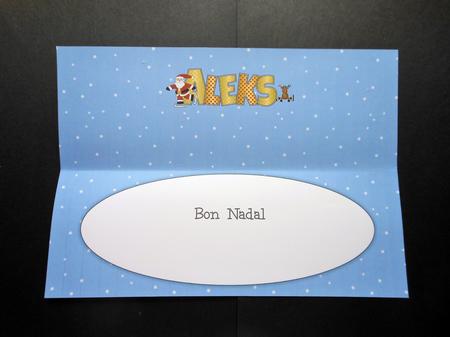 Santa & Rudolf Aleks Large Dl Insert by S.Elisabet Osborn Wright