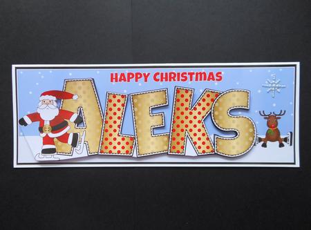 Santa & Rudolf Aleks Large Dl by S.Elisabet Osborn Wright