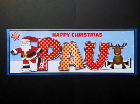 Santa & Rudolf Pau Large Dl by S.Elisabet Osborn Wright
