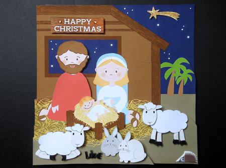3D Nativity Scene Mini Kit by S.Elisabet Osborn Wright