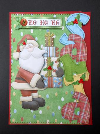 Ho Ho Ho Santa Over the Edge Topper by S.Elisabet Osborn Wright