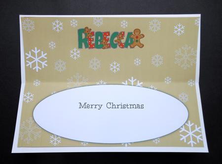 Gingerbread Men Rebecca Large Dl Insert by S.Elisabet Osborn Wright