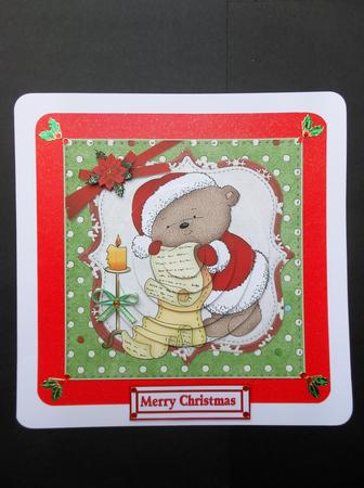 Teds Christmas List Pyramid Sheet by S.Elisabet Osborn Wright
