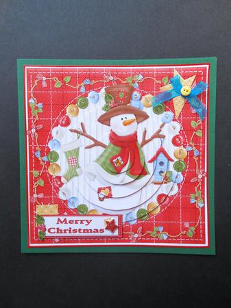 Patchwork Christmas Snowman Pyramid by S.Elisabet Osborn Wright