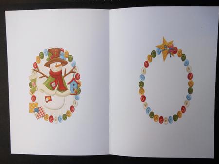 Patchwork Christmas Snowman Insert by S.Elisabet Osborn Wright