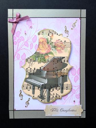 Happy Birthday Spanish Double Layer Labels Set by S.Elisabet Osborn Wright
