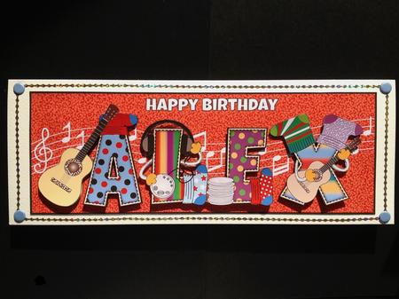 Music & Socks Alex Large Dl by S.Elisabet Osborn Wright