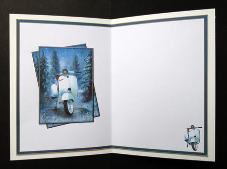 A Vespa for Christmas Blank Insert by S.Elisabet Osborn Wright