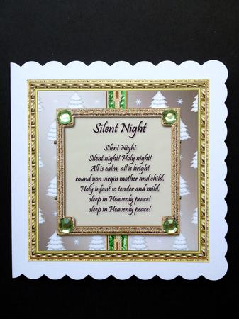 Square Framed Blank Topper with Christmas Trees 12 by S.Elisabet Osborn Wright
