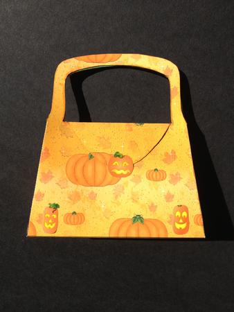 Autumn Pumpkins 3D Purse Handbag Shaped Gift Box by S.Elisabet Osborn Wright