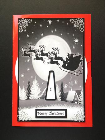 Sparkly Skies Advent Wheel Card by S.Elisabet Osborn Wright